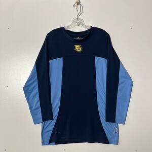 Air Jordan Dri Fit Marquette University Blue Basketball Long Sleeve Shirt Mens S